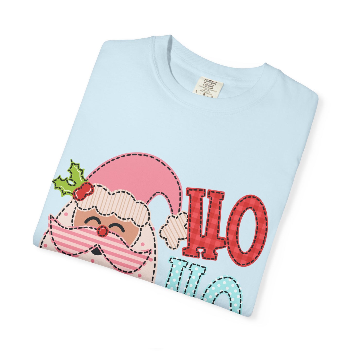 Festive Santa T-shirt | Ho Ho Ho Holiday Tee for Christmas, Unisex Gift, Casual Wear, Family Holiday Fun, Seasonal Apparel
