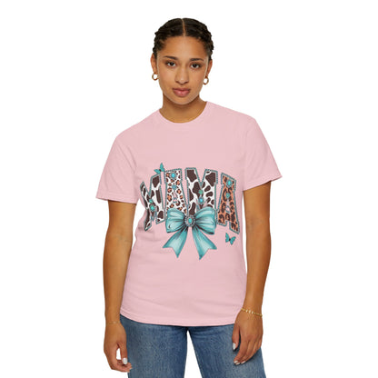 Mama Leopard Print T-shirt, Gift for Moms, Cute Family Shirt, Birthday Present, Casual Wear, Animal Print Tee