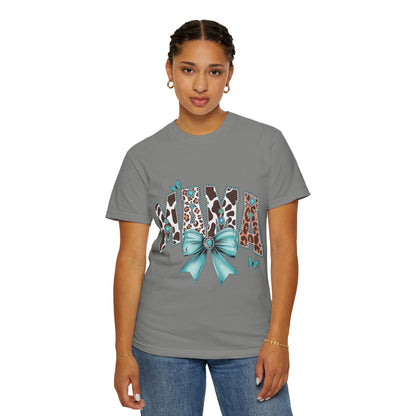 Mama Leopard Print T-shirt, Gift for Moms, Cute Family Shirt, Birthday Present, Casual Wear, Animal Print Tee