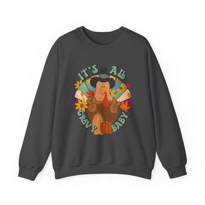 Thanksgiving Turkey Sweatshirt, Cozy Fall Sweater, Unisex Crewneck, Holiday Gift, Autumn Apparel, Thanksgiving Outfit
