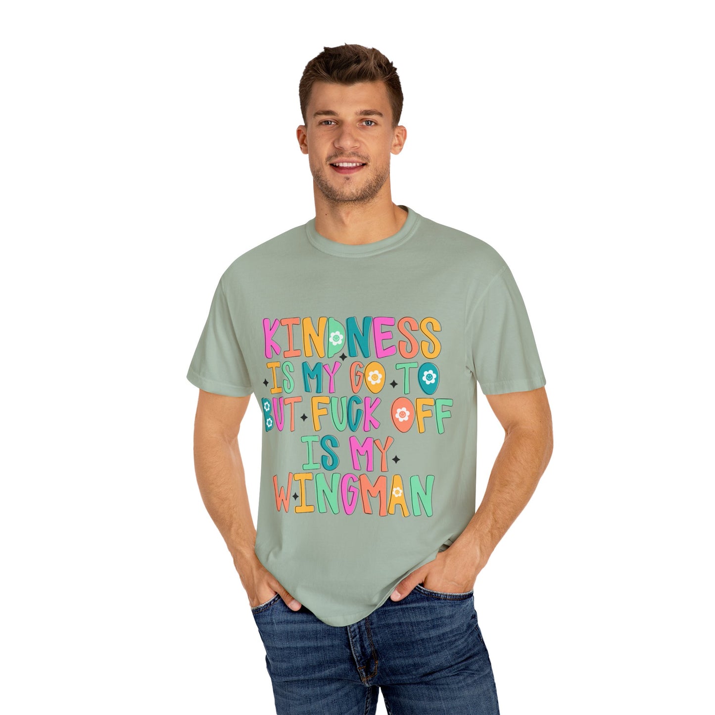 Kindness is My Go-To T-Shirt, Casual Unisex Tee, Humor Shirt, Gift for Friends, Trendy Graphic Tee, Everyday Wear