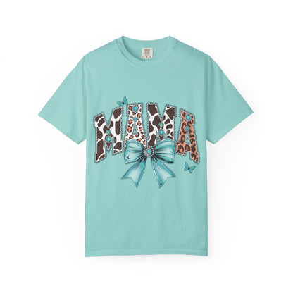 Mama Leopard Print T-shirt, Gift for Moms, Cute Family Shirt, Birthday Present, Casual Wear, Animal Print Tee