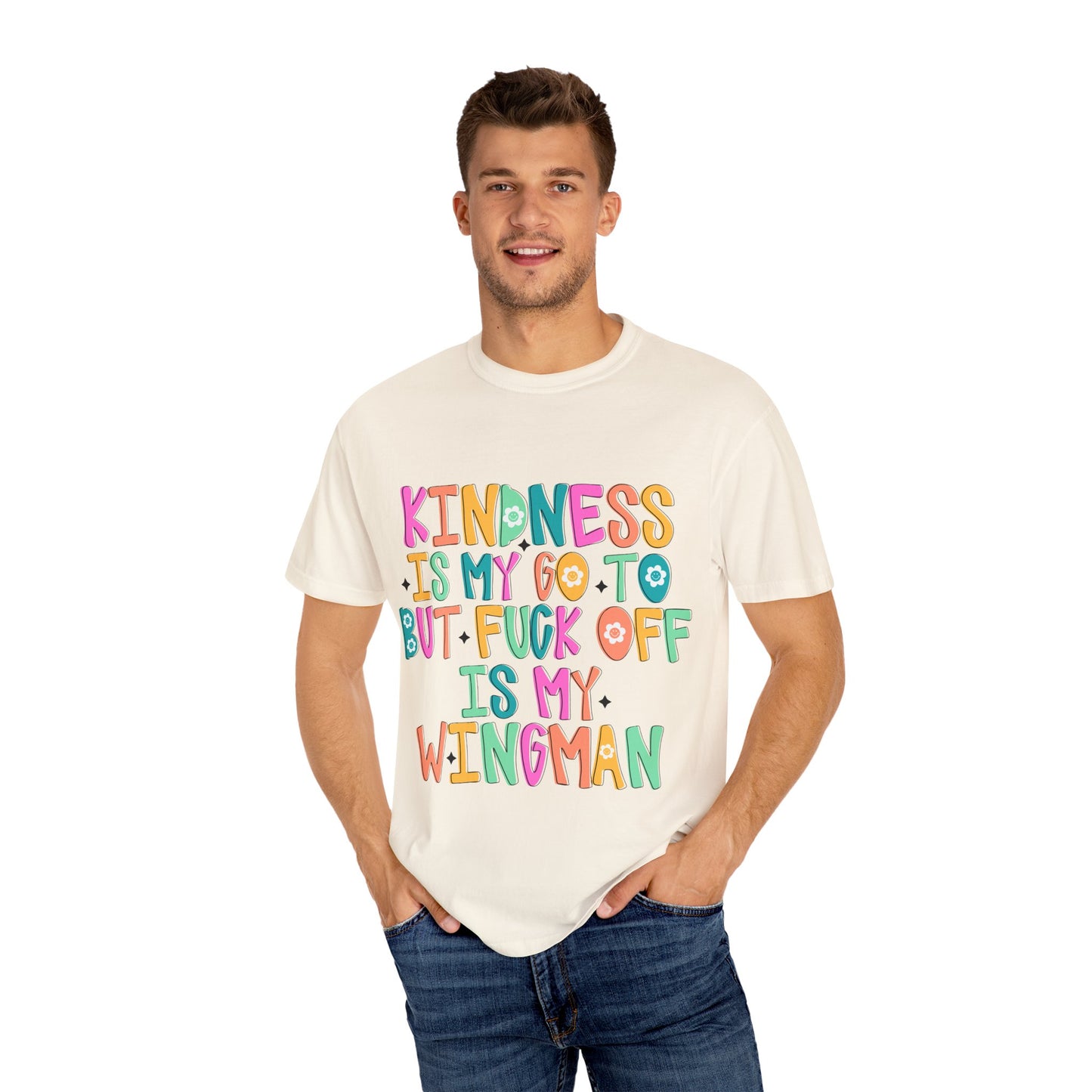Kindness is My Go-To T-Shirt, Casual Unisex Tee, Humor Shirt, Gift for Friends, Trendy Graphic Tee, Everyday Wear
