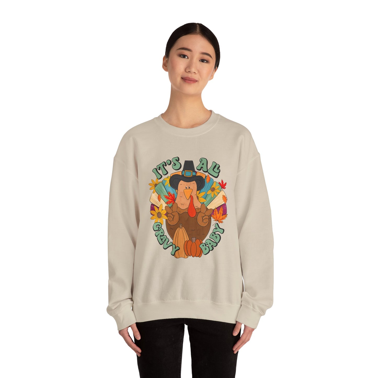 Thanksgiving Turkey Sweatshirt, Cozy Fall Sweater, Unisex Crewneck, Holiday Gift, Autumn Apparel, Thanksgiving Outfit