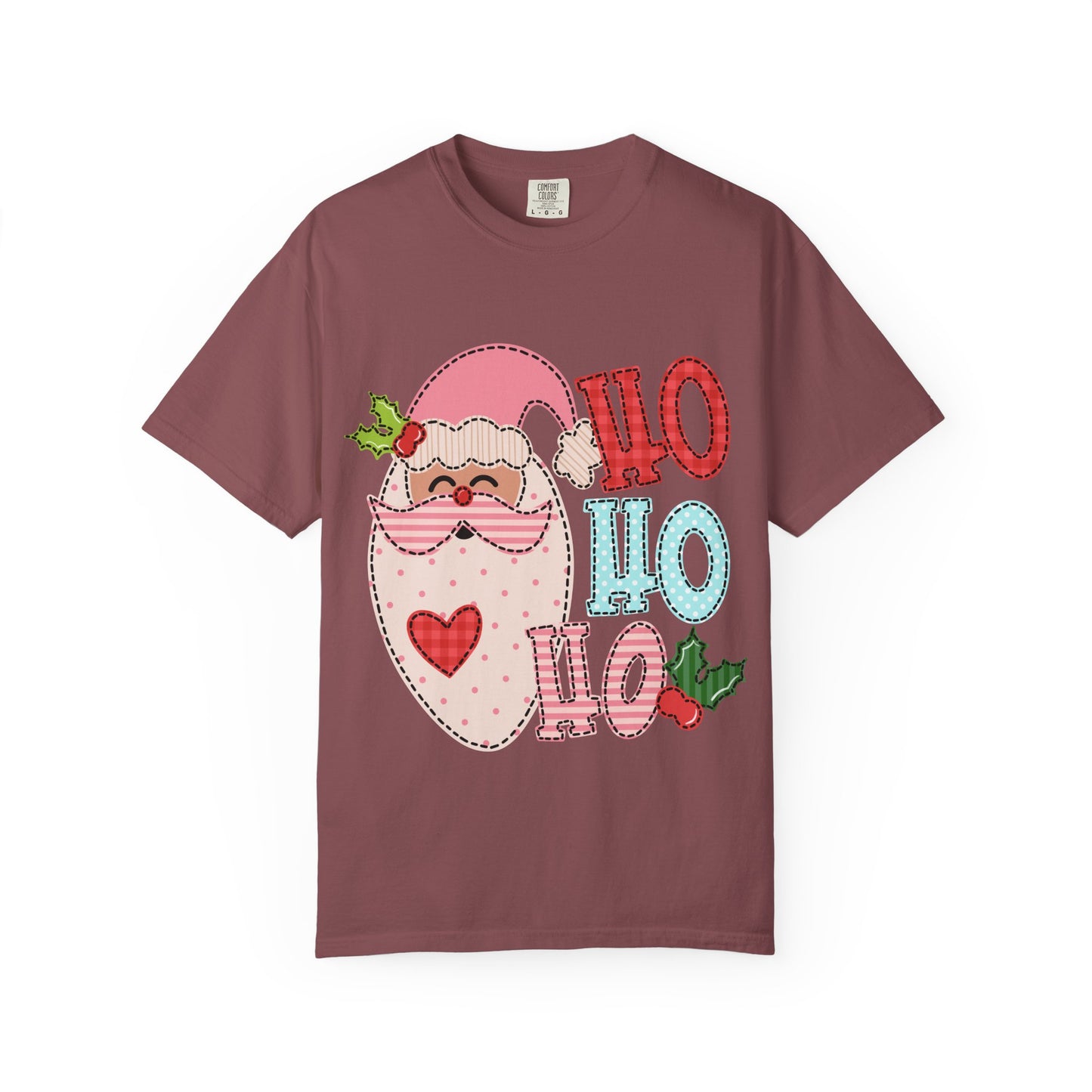 Festive Santa T-shirt | Ho Ho Ho Holiday Tee for Christmas, Unisex Gift, Casual Wear, Family Holiday Fun, Seasonal Apparel