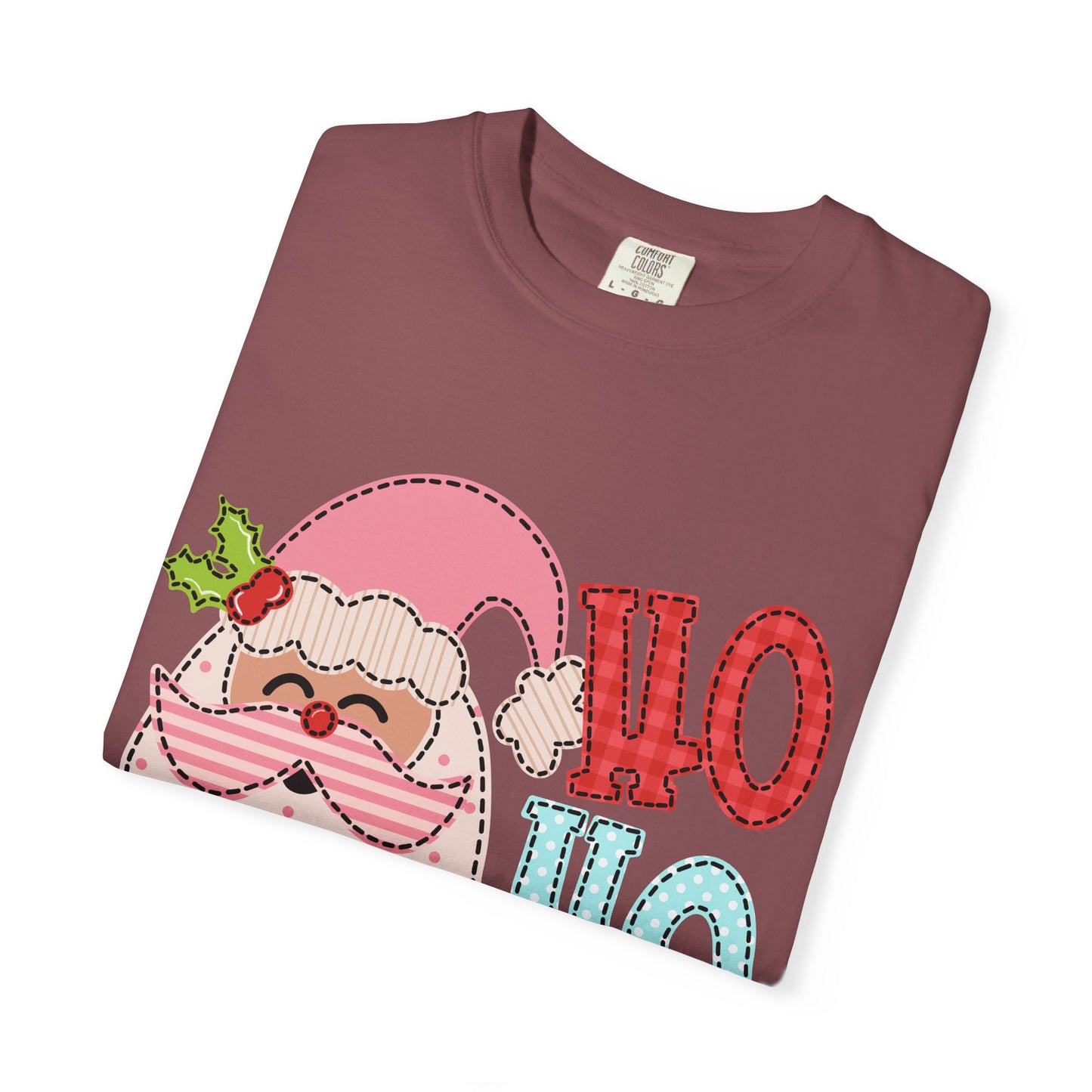 Festive Santa T-shirt | Ho Ho Ho Holiday Tee for Christmas, Unisex Gift, Casual Wear, Family Holiday Fun, Seasonal Apparel
