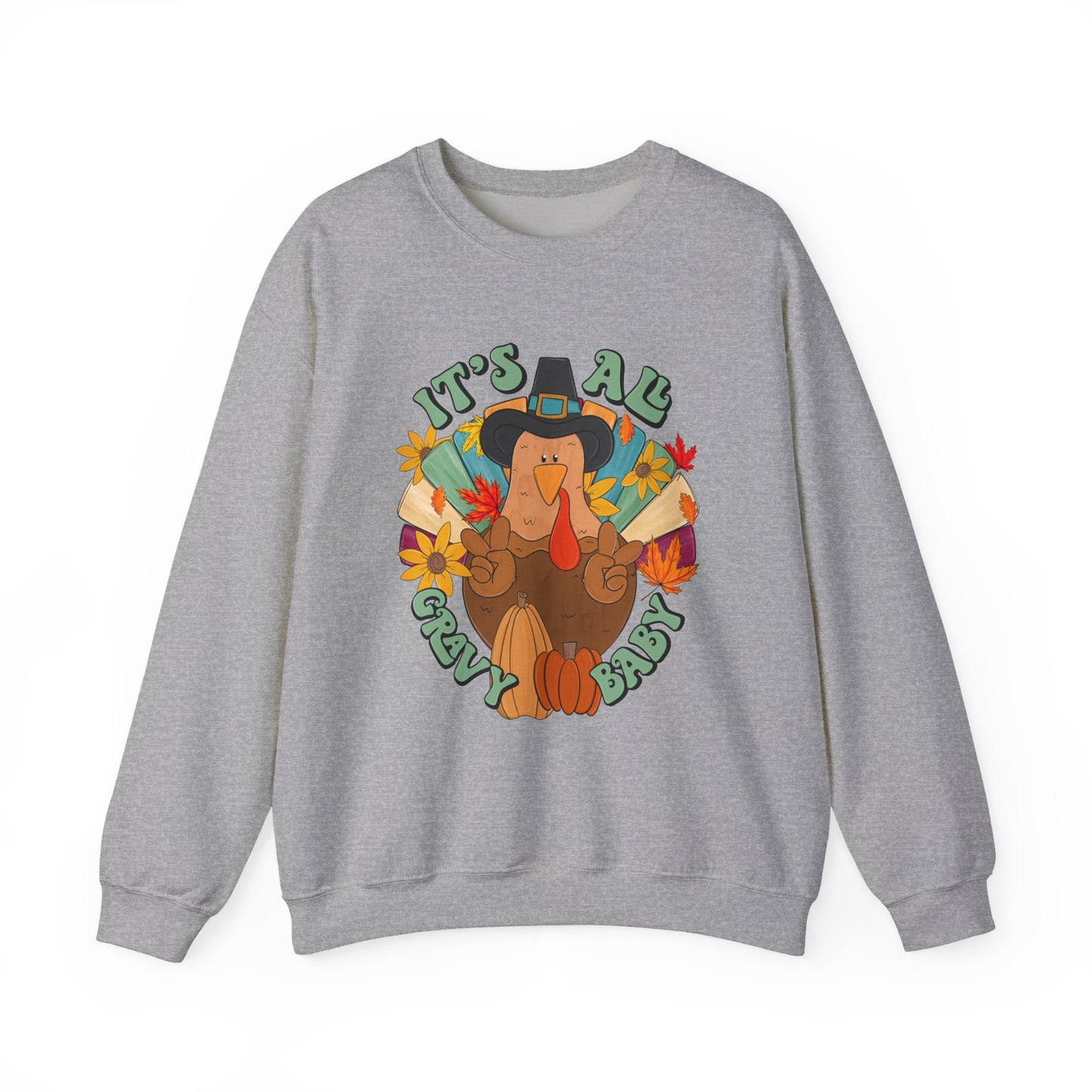 Thanksgiving Turkey Sweatshirt, Cozy Fall Sweater, Unisex Crewneck, Holiday Gift, Autumn Apparel, Thanksgiving Outfit