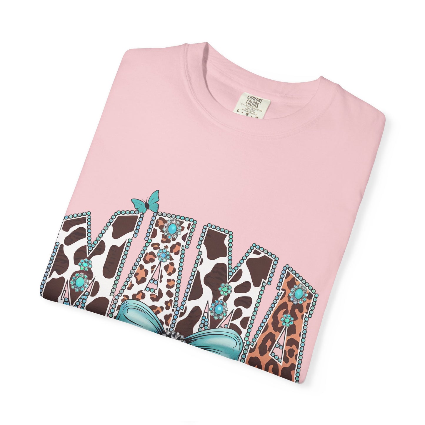 Mama Leopard Print T-shirt, Gift for Moms, Cute Family Shirt, Birthday Present, Casual Wear, Animal Print Tee