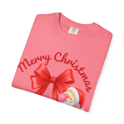 Merry Christmas Unisex T-Shirt, Holiday Gift, Festive Tee, Santa Graphic Tee, Christmas Apparel, Winter Celebration Shirt