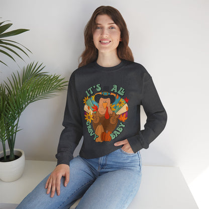 Thanksgiving Turkey Sweatshirt, Cozy Fall Sweater, Unisex Crewneck, Holiday Gift, Autumn Apparel, Thanksgiving Outfit