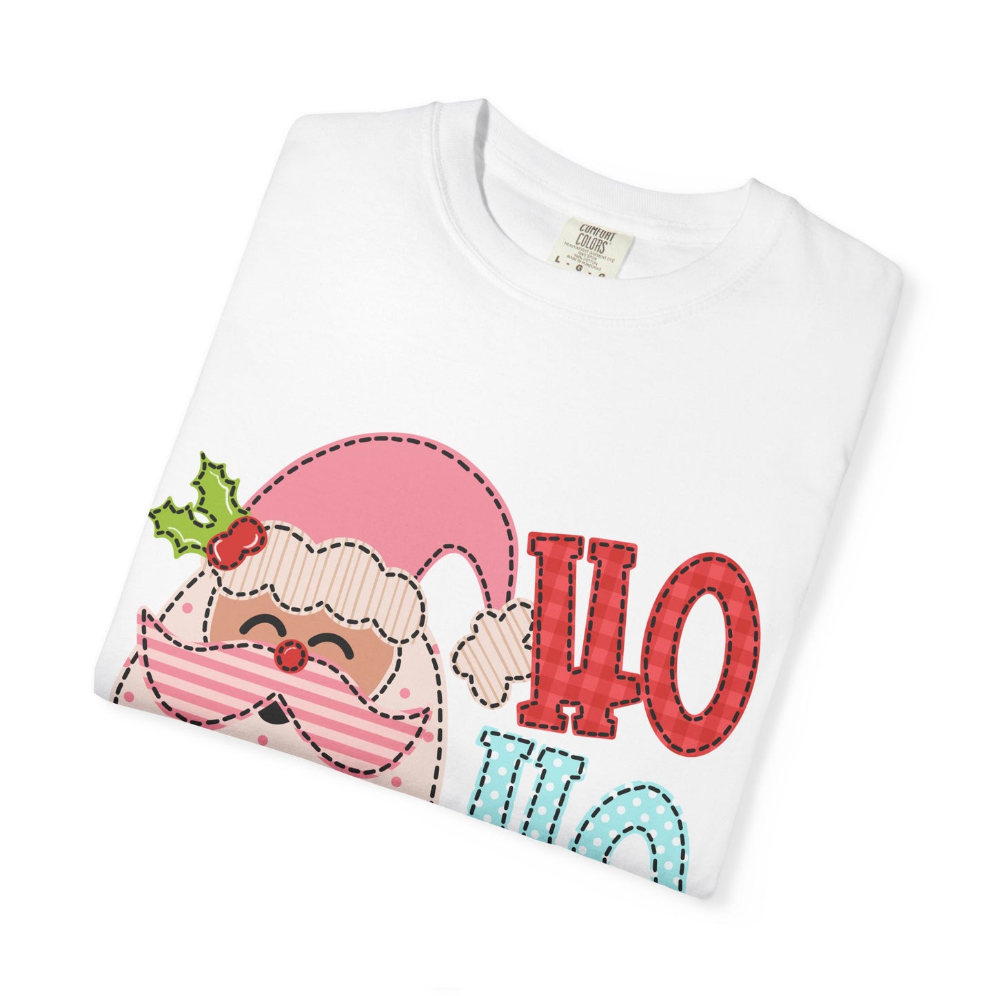 Festive Santa T-shirt | Ho Ho Ho Holiday Tee for Christmas, Unisex Gift, Casual Wear, Family Holiday Fun, Seasonal Apparel
