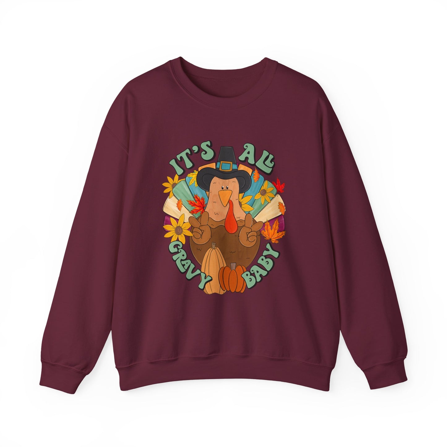 Thanksgiving Turkey Sweatshirt, Cozy Fall Sweater, Unisex Crewneck, Holiday Gift, Autumn Apparel, Thanksgiving Outfit
