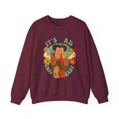 Thanksgiving Turkey Sweatshirt, Cozy Fall Sweater, Unisex Crewneck, Holiday Gift, Autumn Apparel, Thanksgiving Outfit