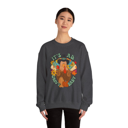 Thanksgiving Turkey Sweatshirt, Cozy Fall Sweater, Unisex Crewneck, Holiday Gift, Autumn Apparel, Thanksgiving Outfit