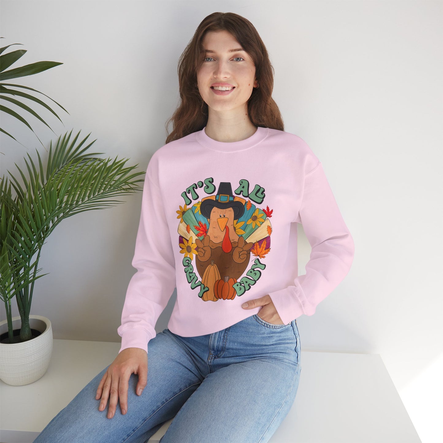 Thanksgiving Turkey Sweatshirt, Cozy Fall Sweater, Unisex Crewneck, Holiday Gift, Autumn Apparel, Thanksgiving Outfit