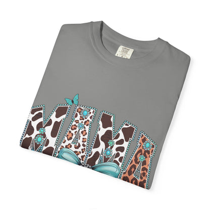 Mama Leopard Print T-shirt, Gift for Moms, Cute Family Shirt, Birthday Present, Casual Wear, Animal Print Tee