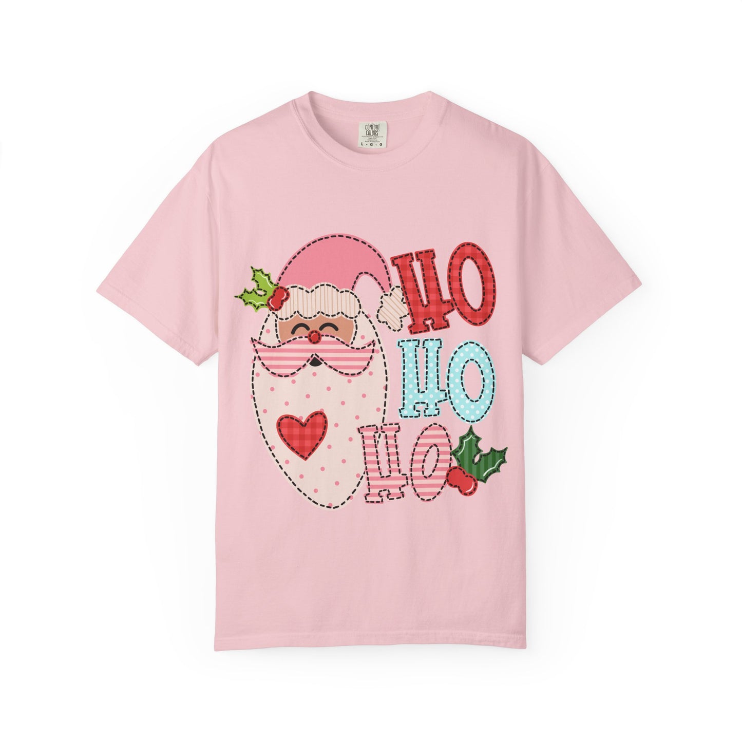 Festive Santa T-shirt | Ho Ho Ho Holiday Tee for Christmas, Unisex Gift, Casual Wear, Family Holiday Fun, Seasonal Apparel