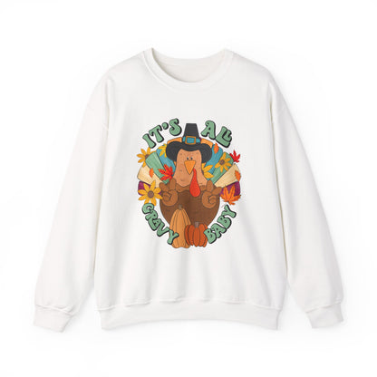 Thanksgiving Turkey Sweatshirt, Cozy Fall Sweater, Unisex Crewneck, Holiday Gift, Autumn Apparel, Thanksgiving Outfit