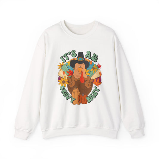 Thanksgiving Turkey Sweatshirt, Cozy Fall Sweater, Unisex Crewneck, Holiday Gift, Autumn Apparel, Thanksgiving Outfit