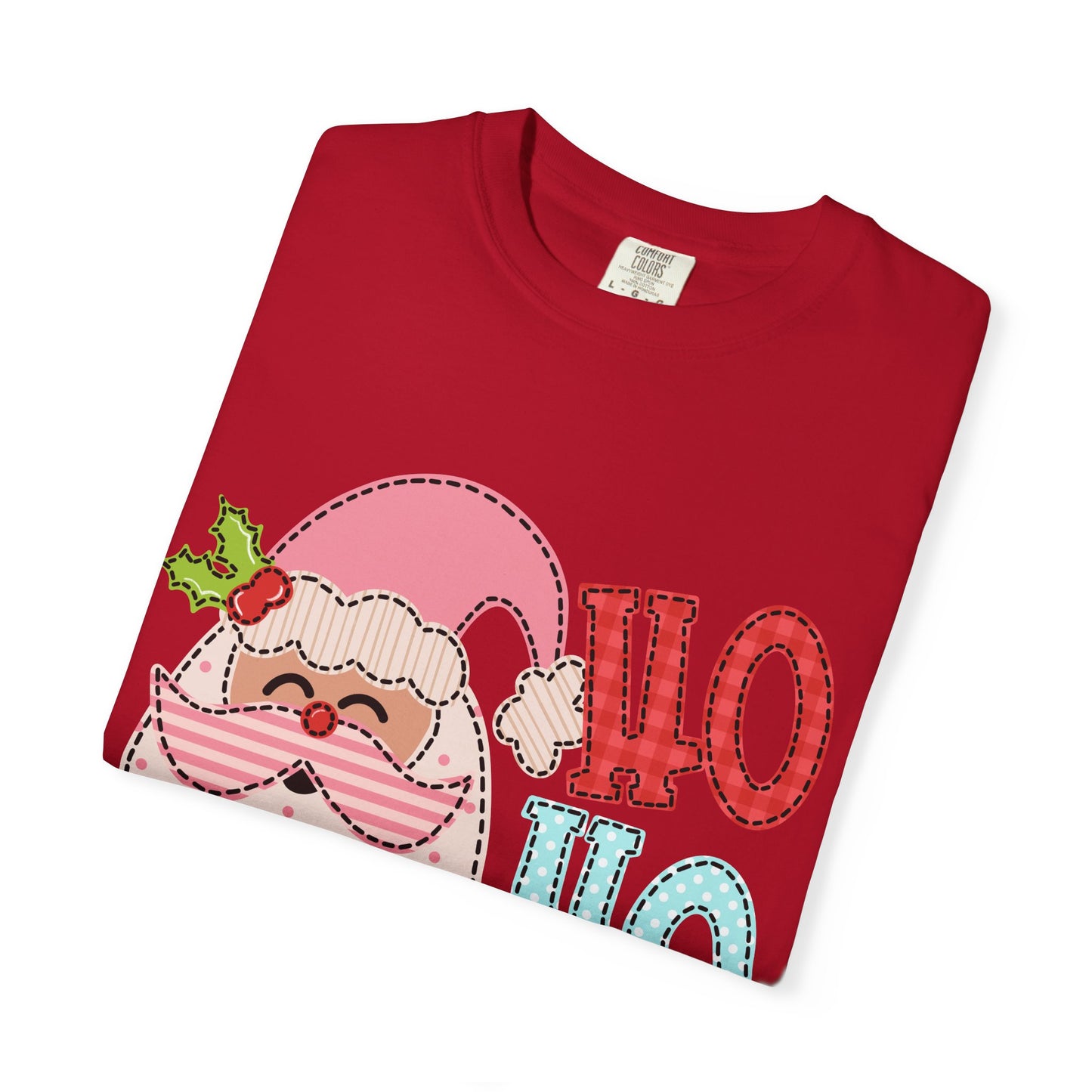 Festive Santa T-shirt | Ho Ho Ho Holiday Tee for Christmas, Unisex Gift, Casual Wear, Family Holiday Fun, Seasonal Apparel