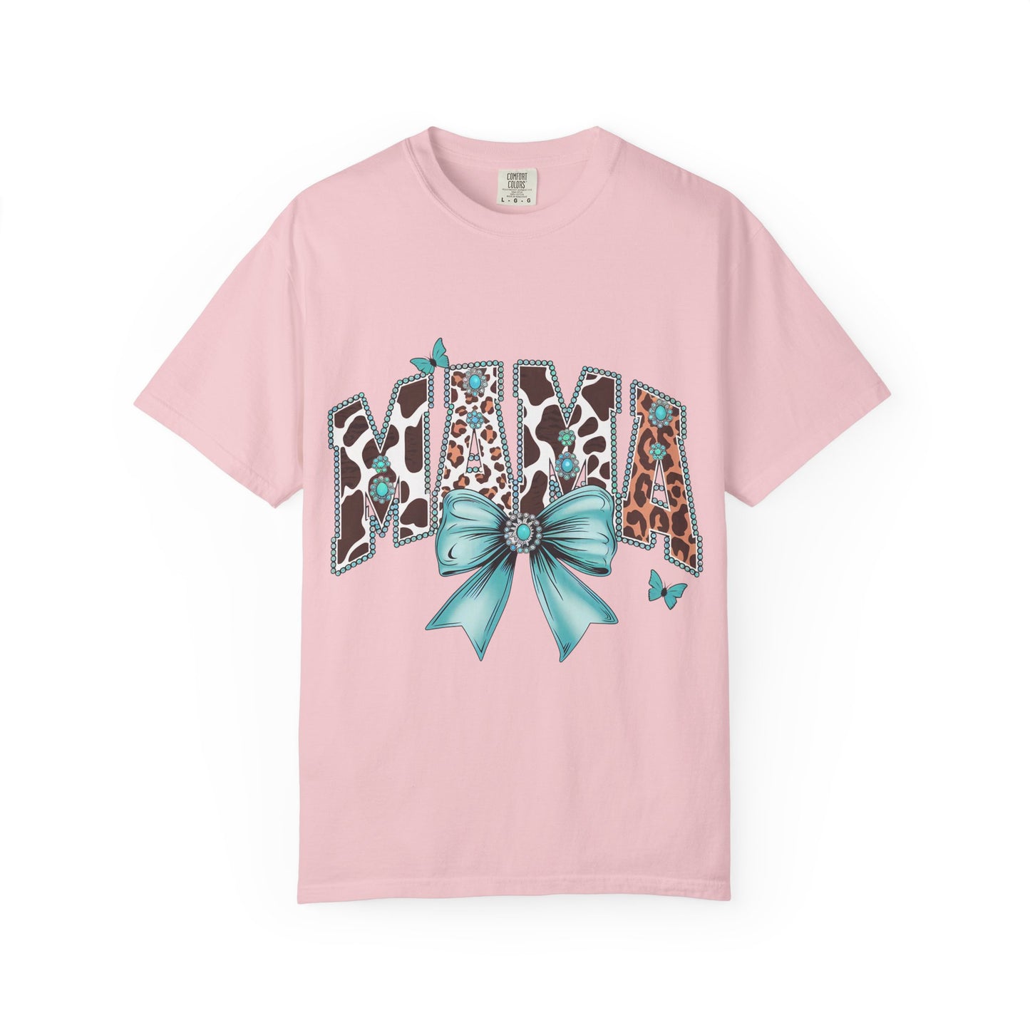 Mama Leopard Print T-shirt, Gift for Moms, Cute Family Shirt, Birthday Present, Casual Wear, Animal Print Tee