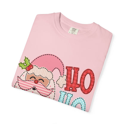 Festive Santa T-shirt | Ho Ho Ho Holiday Tee for Christmas, Unisex Gift, Casual Wear, Family Holiday Fun, Seasonal Apparel
