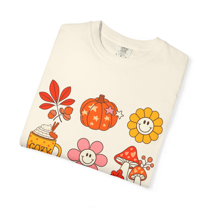 Cozy Fall T-shirt, Cute Autumn Tee, Seasonal Apparel, Fall Vibes Shirt, Unisex Graphic Tee, Gift for Fall Enthusiasts