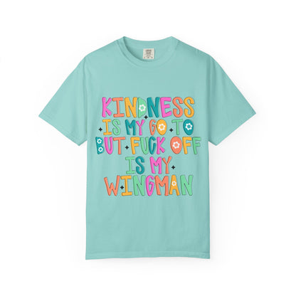 Kindness is My Go-To T-Shirt, Casual Unisex Tee, Humor Shirt, Gift for Friends, Trendy Graphic Tee, Everyday Wear