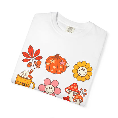 Cozy Fall T-shirt, Cute Autumn Tee, Seasonal Apparel, Fall Vibes Shirt, Unisex Graphic Tee, Gift for Fall Enthusiasts