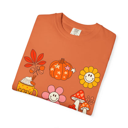 Cozy Fall T-shirt, Cute Autumn Tee, Seasonal Apparel, Fall Vibes Shirt, Unisex Graphic Tee, Gift for Fall Enthusiasts