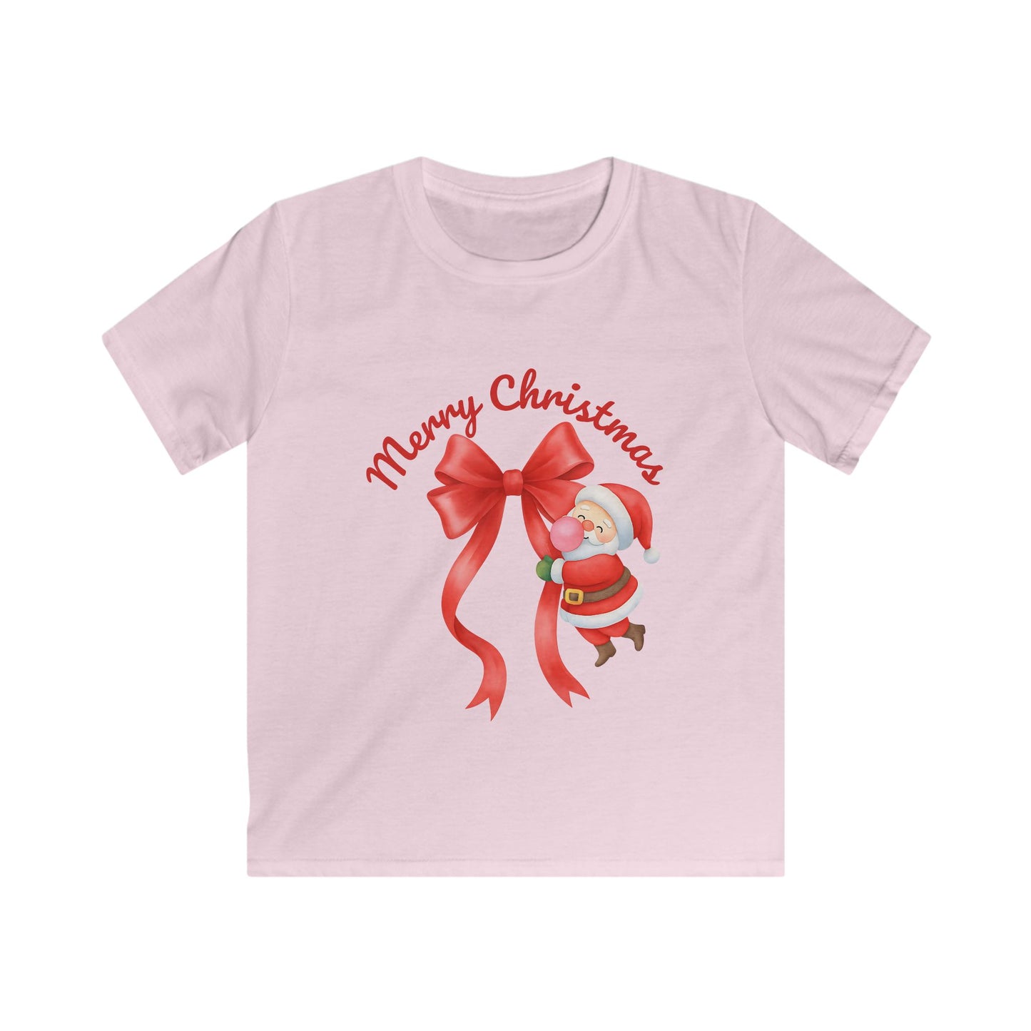 Christmas Kids Tee, Merry Christmas Shirt, Holiday T-Shirt, Santa Graphic Tee, Festive Youth Top