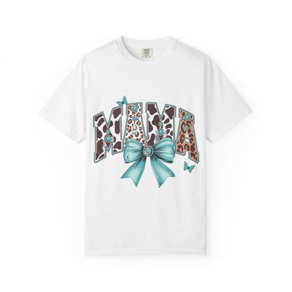 Mama Leopard Print T-shirt, Gift for Moms, Cute Family Shirt, Birthday Present, Casual Wear, Animal Print Tee