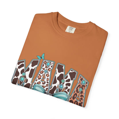 Mama Leopard Print T-shirt, Gift for Moms, Cute Family Shirt, Birthday Present, Casual Wear, Animal Print Tee