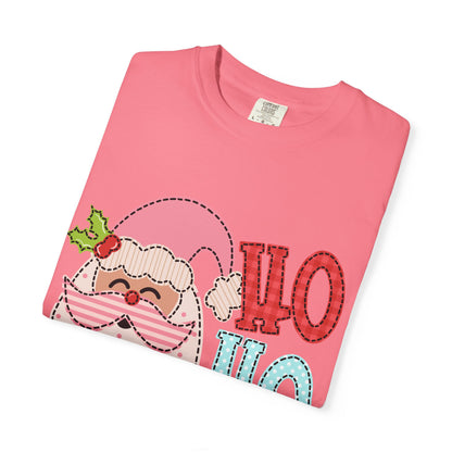 Festive Santa T-shirt | Ho Ho Ho Holiday Tee for Christmas, Unisex Gift, Casual Wear, Family Holiday Fun, Seasonal Apparel