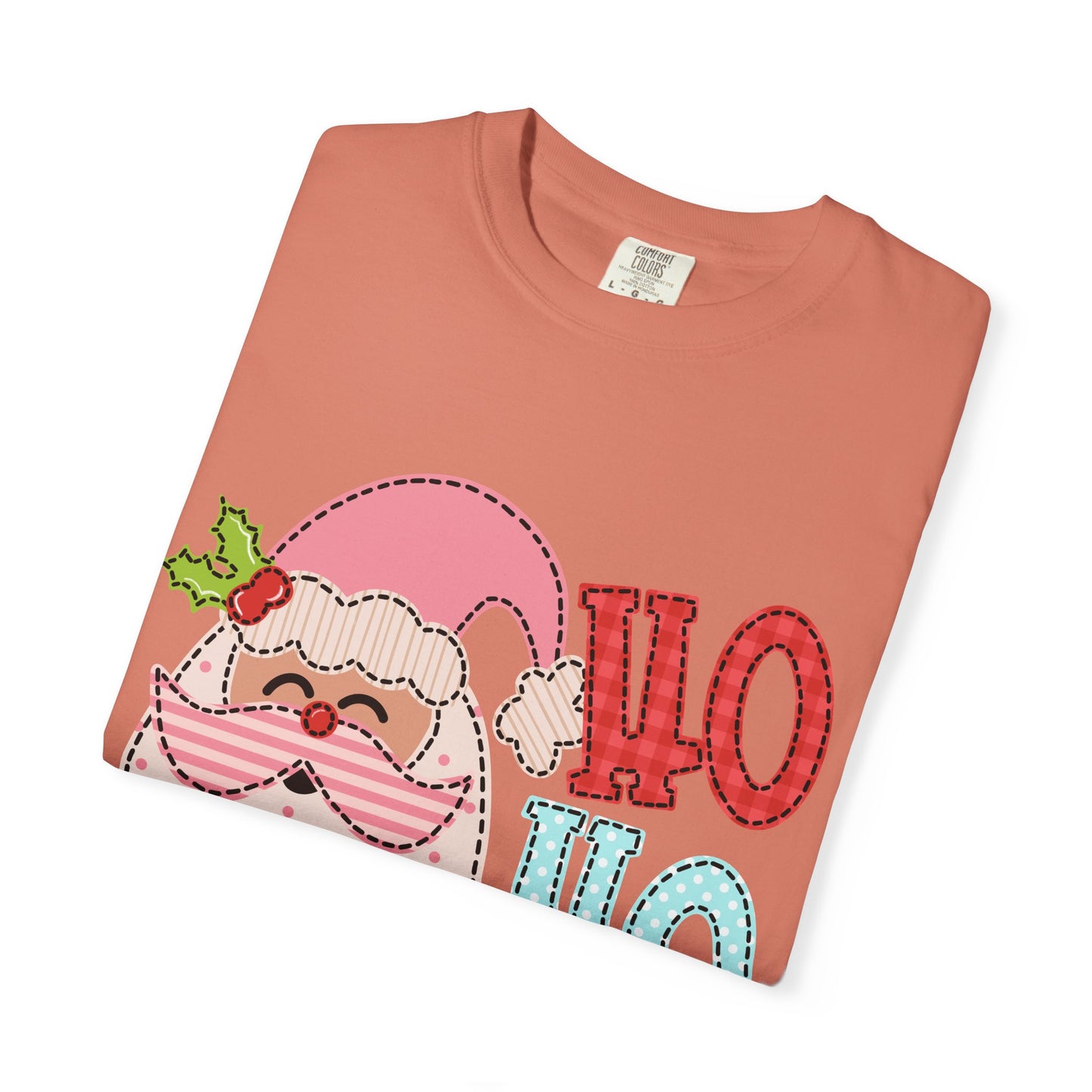 Festive Santa T-shirt | Ho Ho Ho Holiday Tee for Christmas, Unisex Gift, Casual Wear, Family Holiday Fun, Seasonal Apparel