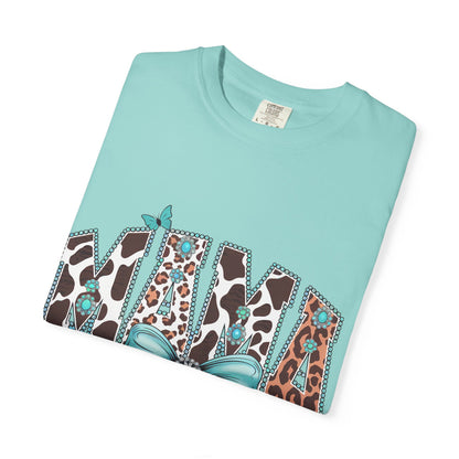 Mama Leopard Print T-shirt, Gift for Moms, Cute Family Shirt, Birthday Present, Casual Wear, Animal Print Tee